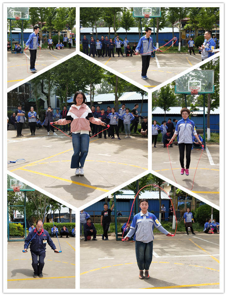 伴隨跳繩擦過地面的清脆聲，盡情展現(xiàn)著運(yùn)動員們的輕盈風(fēng)姿