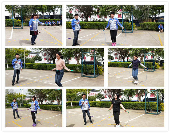 伴隨跳繩擦過地面的清脆聲，盡情展現(xiàn)著運(yùn)動員們的輕盈風(fēng)姿