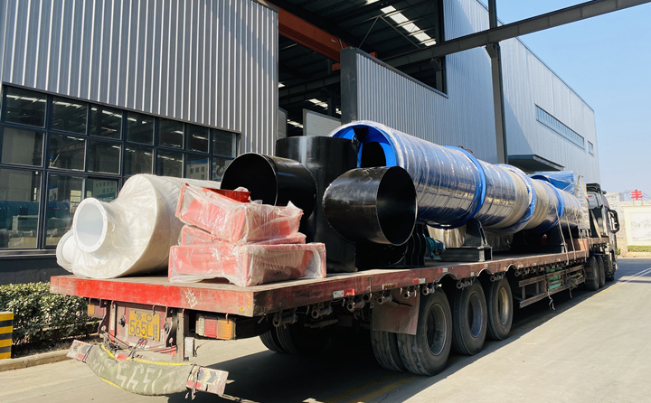 生產線設備裝車完成