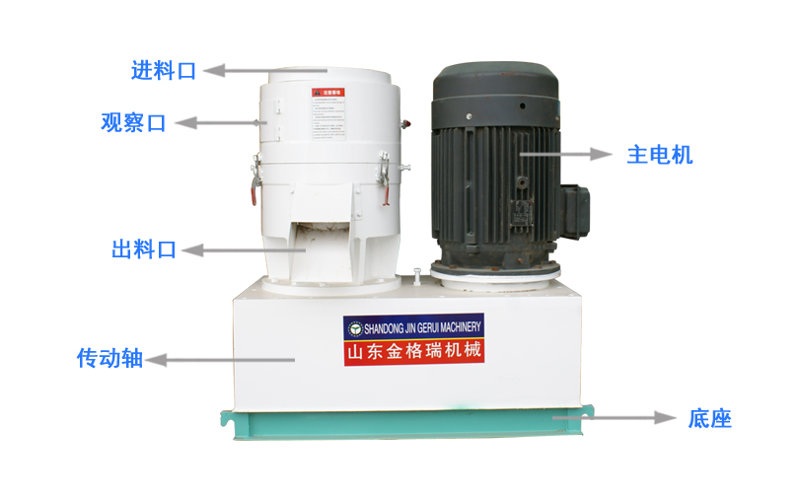 平模350秸稈顆粒機結構圖